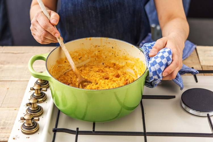 Simmer the Orzo