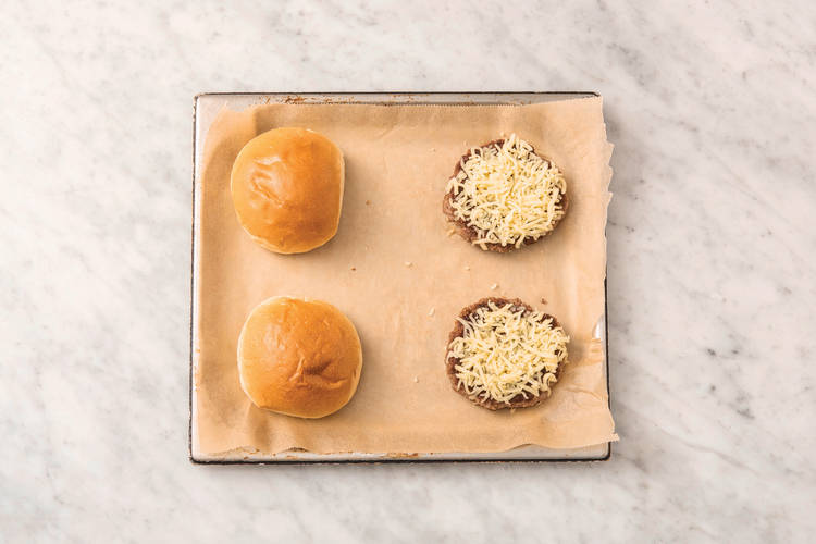 Cook the beef patties