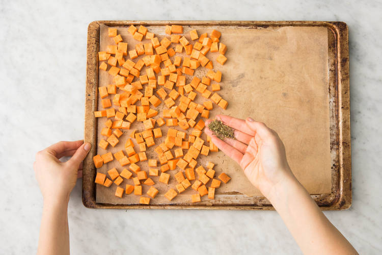 Préparer les patates douces