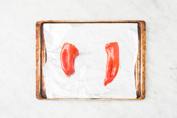 Paprika afbakken