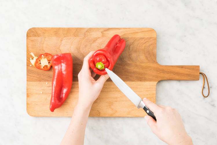Paprika voorbereiden