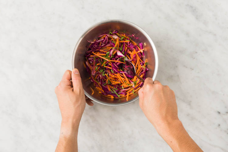 Mélanger les légumes