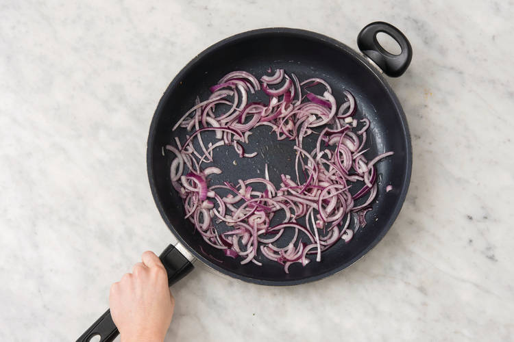 Cook the onion