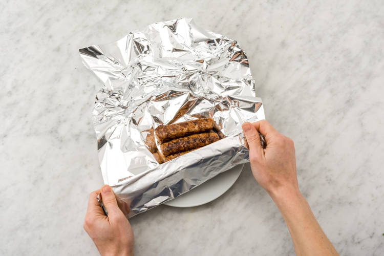 Cuire les saucisses de poulet