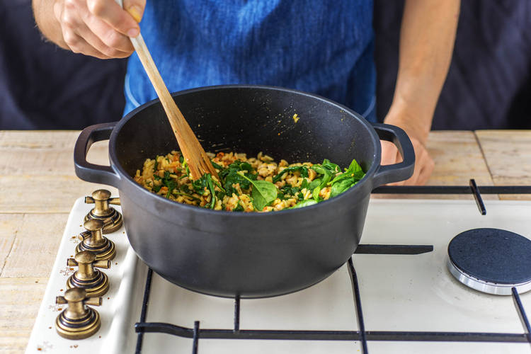 Stir in the Spinach
