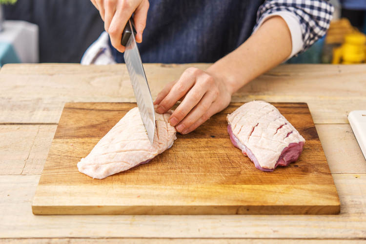 Prep the duck