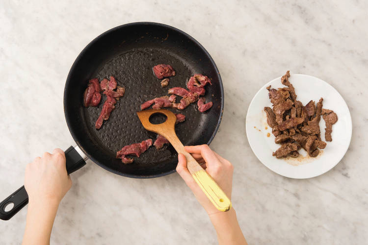 Cook the beef