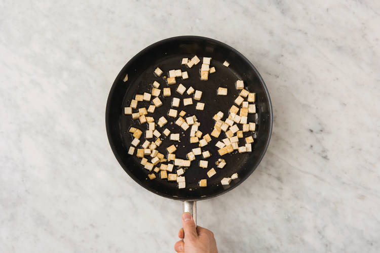 Cook the tofu