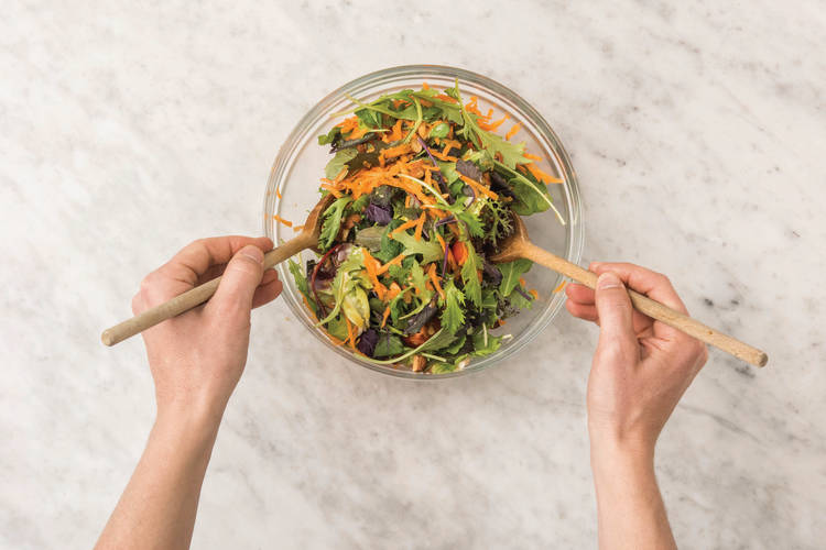 Dress the salad
