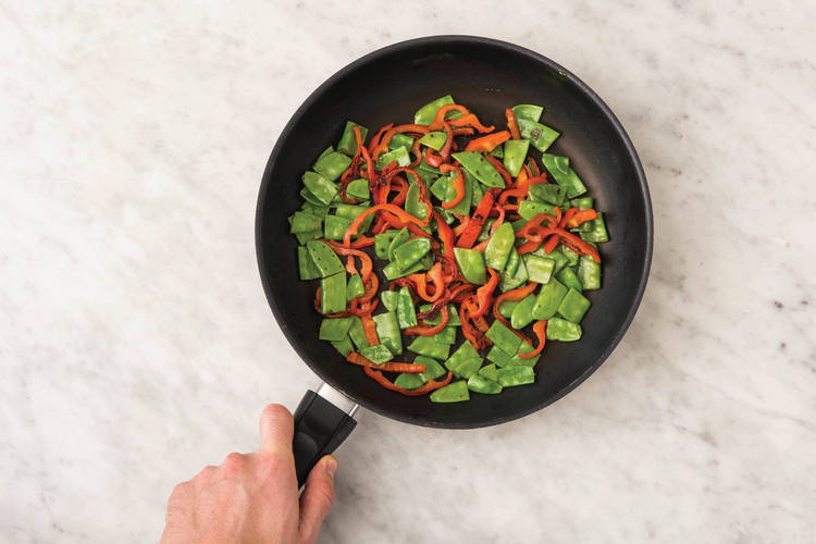 Cook the veggies