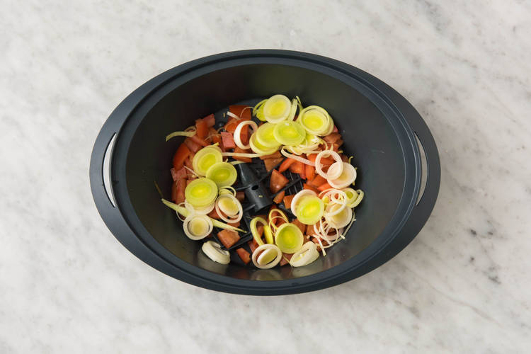 PORREE/TOMATEN vorbereiten