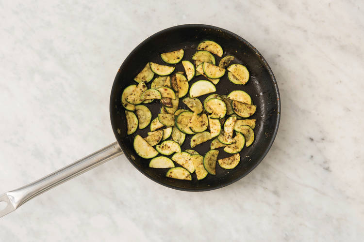 Cook the zucchini