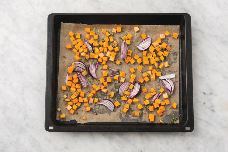 Roast the veggies