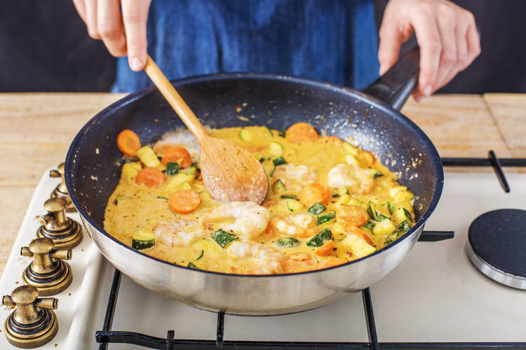 Simmer the curry