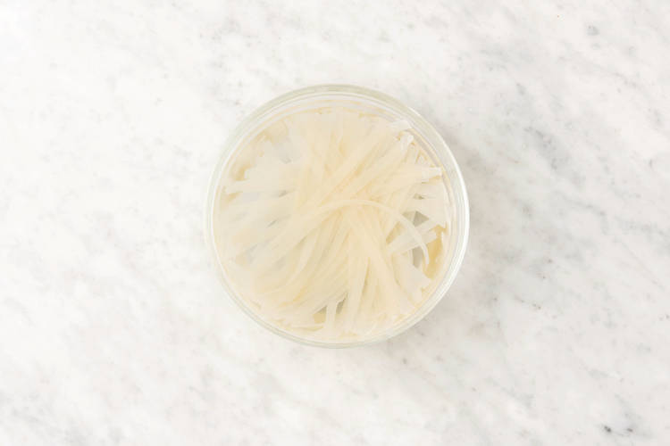 Soak the noodles