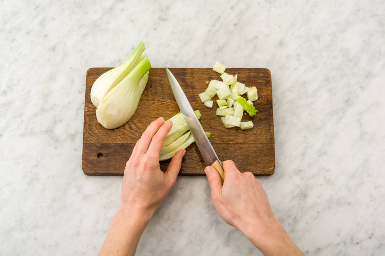 Découper le fenouil