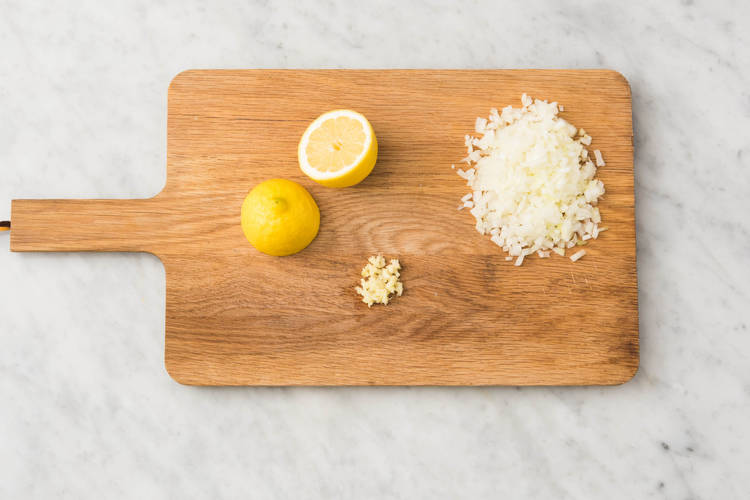 Preheat, Prep, and Cook Onion