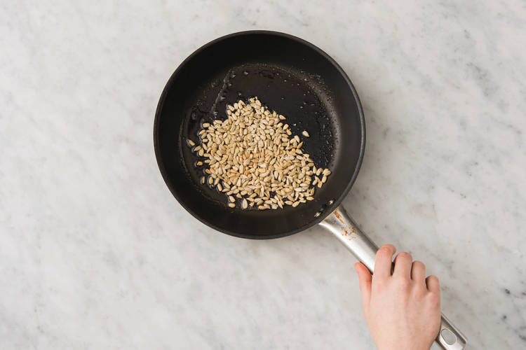 Toast the sunflower seeds