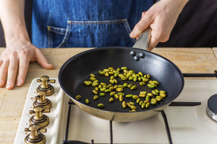 Toast the Pistachios