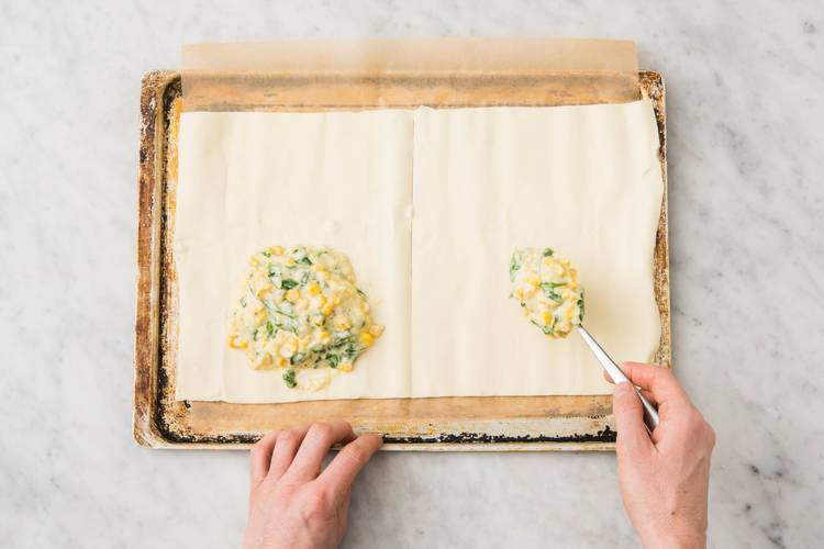 Blätterteig füllen