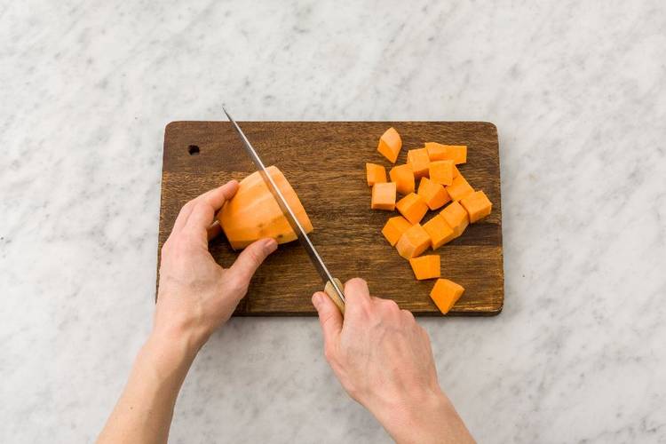 Cook Meatloaves and Sweet Potatoes