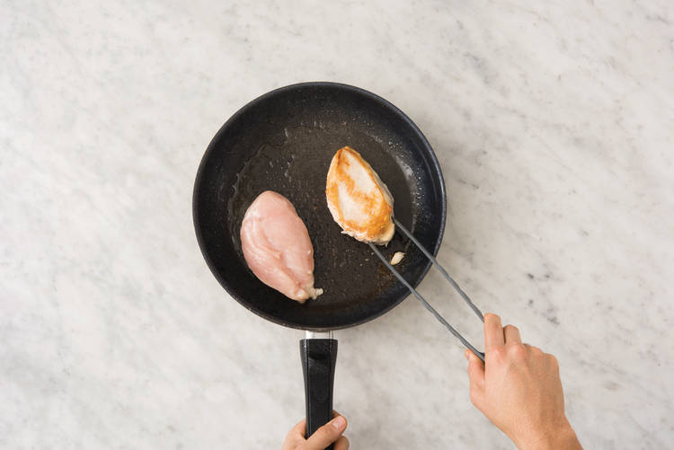 Cook the Mozzarella chicken