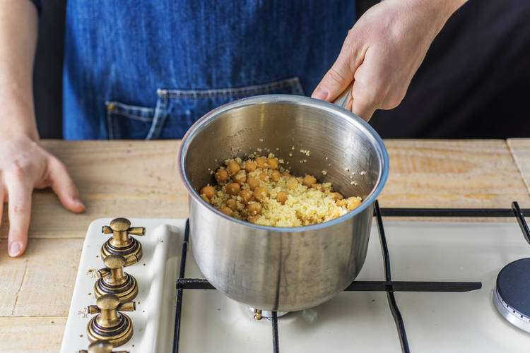 Cook the couscous