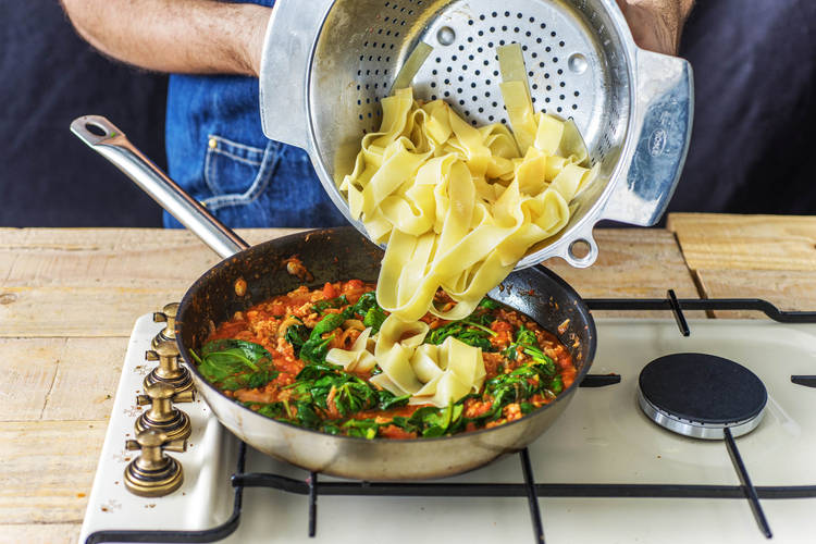 Add the pasta