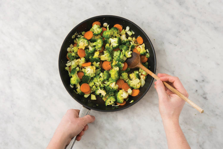 Cook the veg