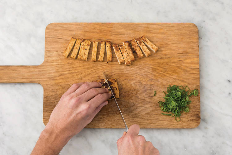 Slice the tofu