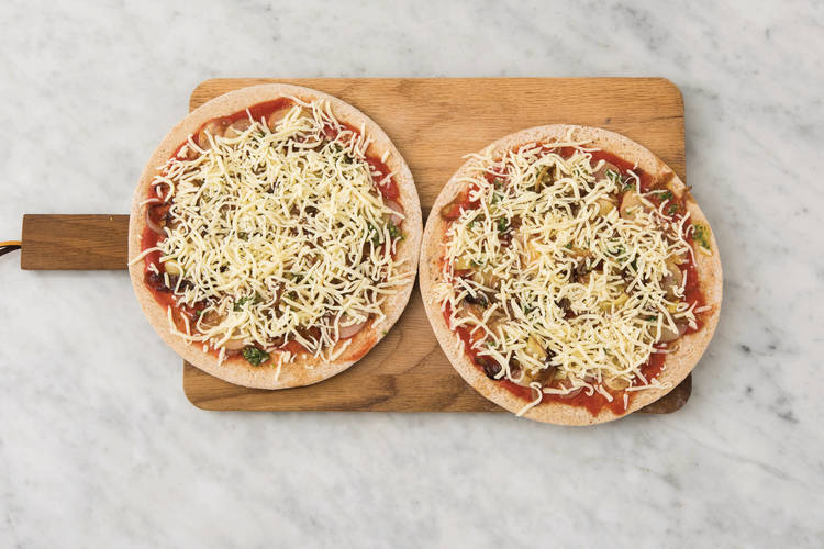 Cook the pizzas