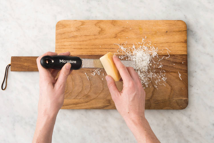 Grate the cheese