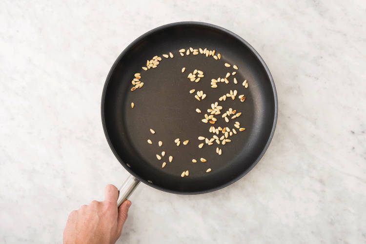 TOAST THE PINE NUTS