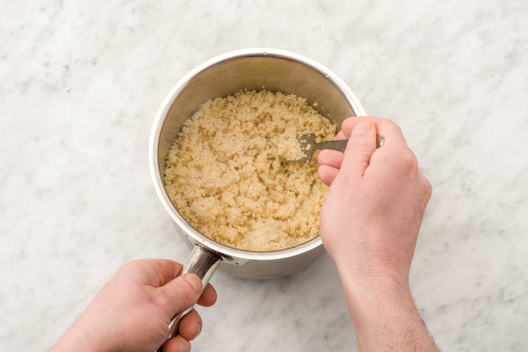 Cook the couscous