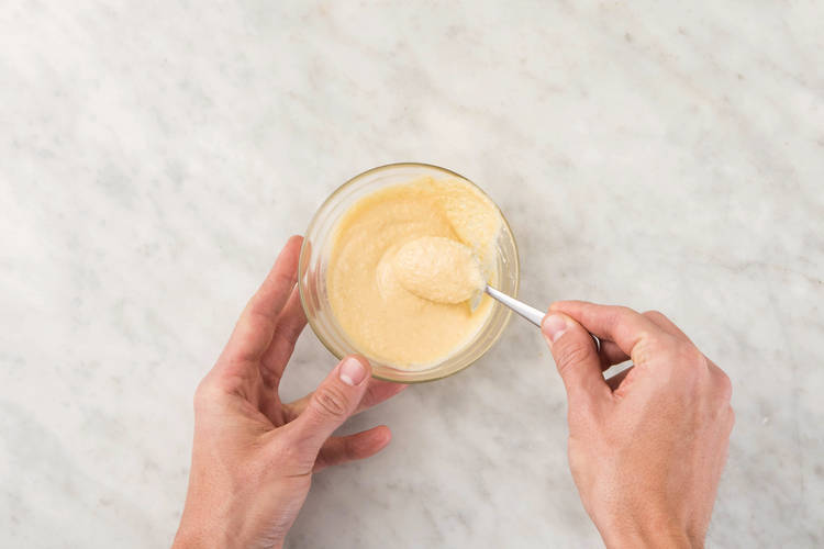 Make the hummus dressing