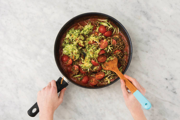 Make the bolognese sauce