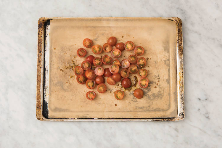 Roast the cherry tomatoes