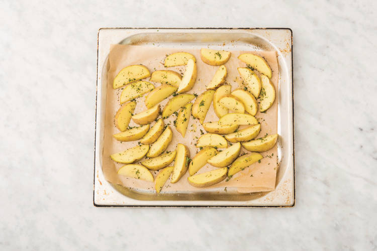 Bake the potatoes