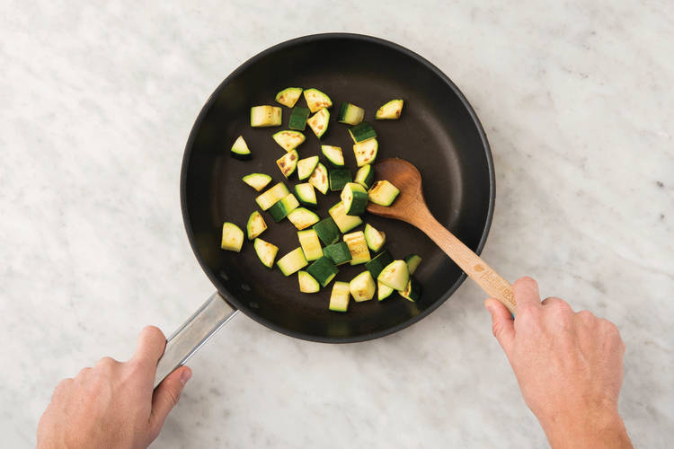 Cook the zucchini