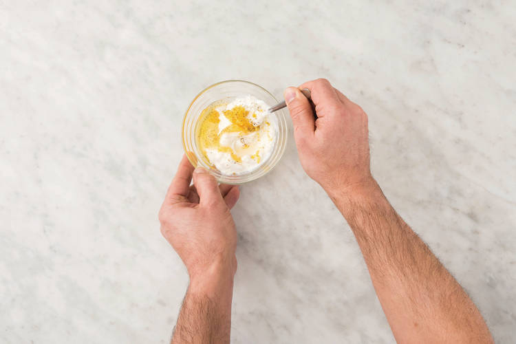 Make the zesty yoghurt