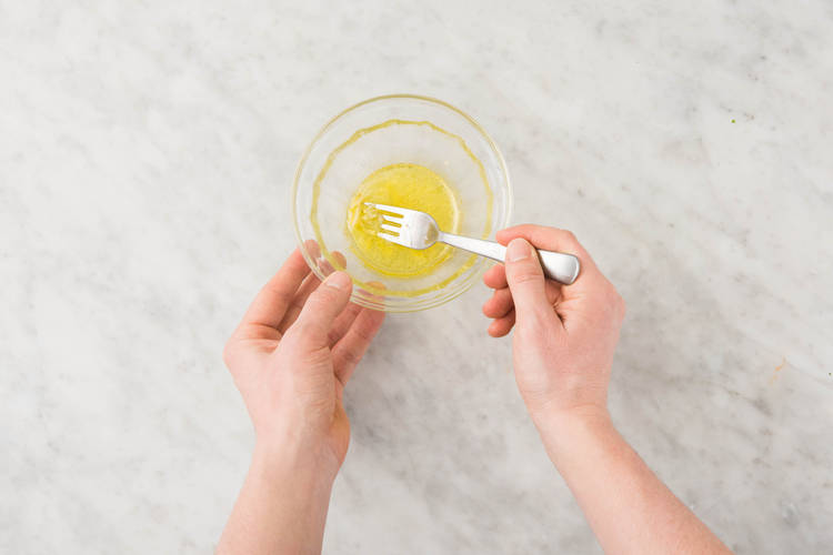 Préparer la vinaigrette