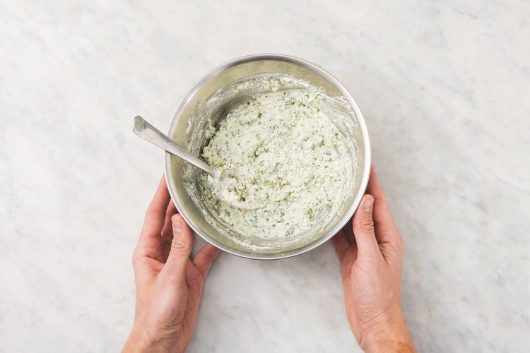 MAKE THE BASIL PESTO SAUCE