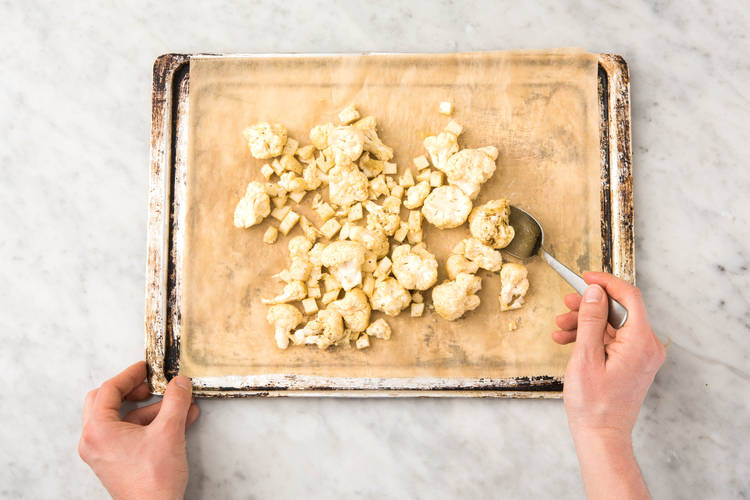 Enfourner le chou-fleur