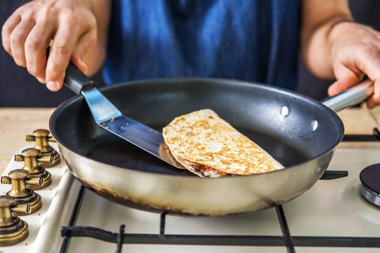 FRY YOUR QUESADILLAS