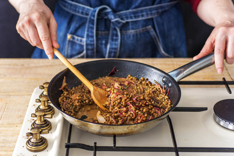 SIMMER THE LENTILS