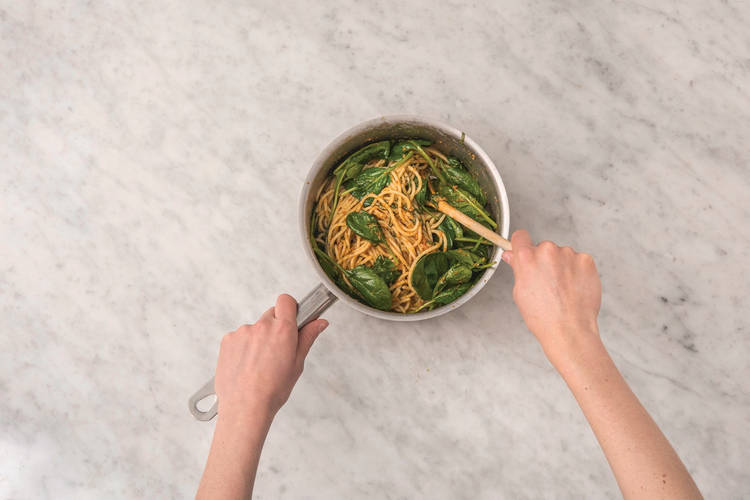 Add the spinach