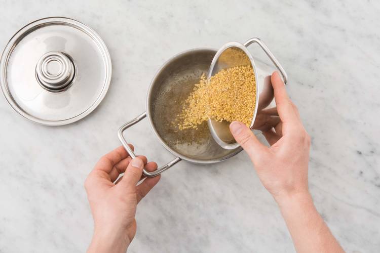 Linzen en bulgur koken