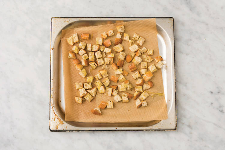 Make the croutons