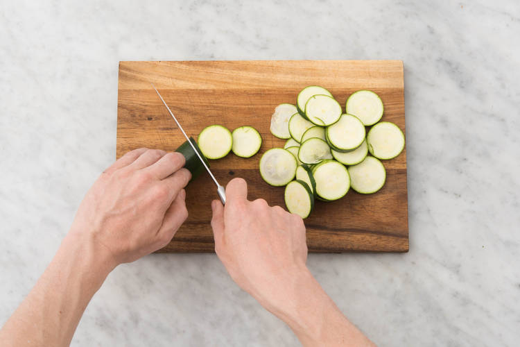 Tailler la courgette