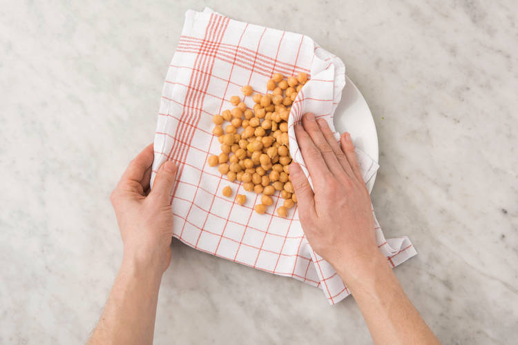 Roast the chickpeas